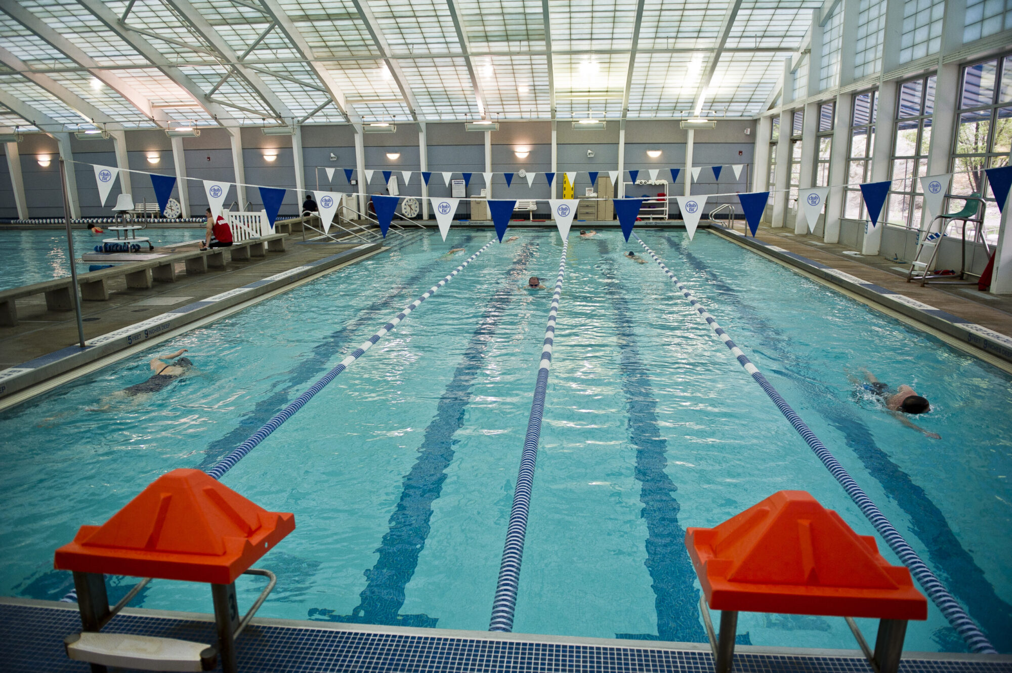 Heated indoor pools at Club Fit