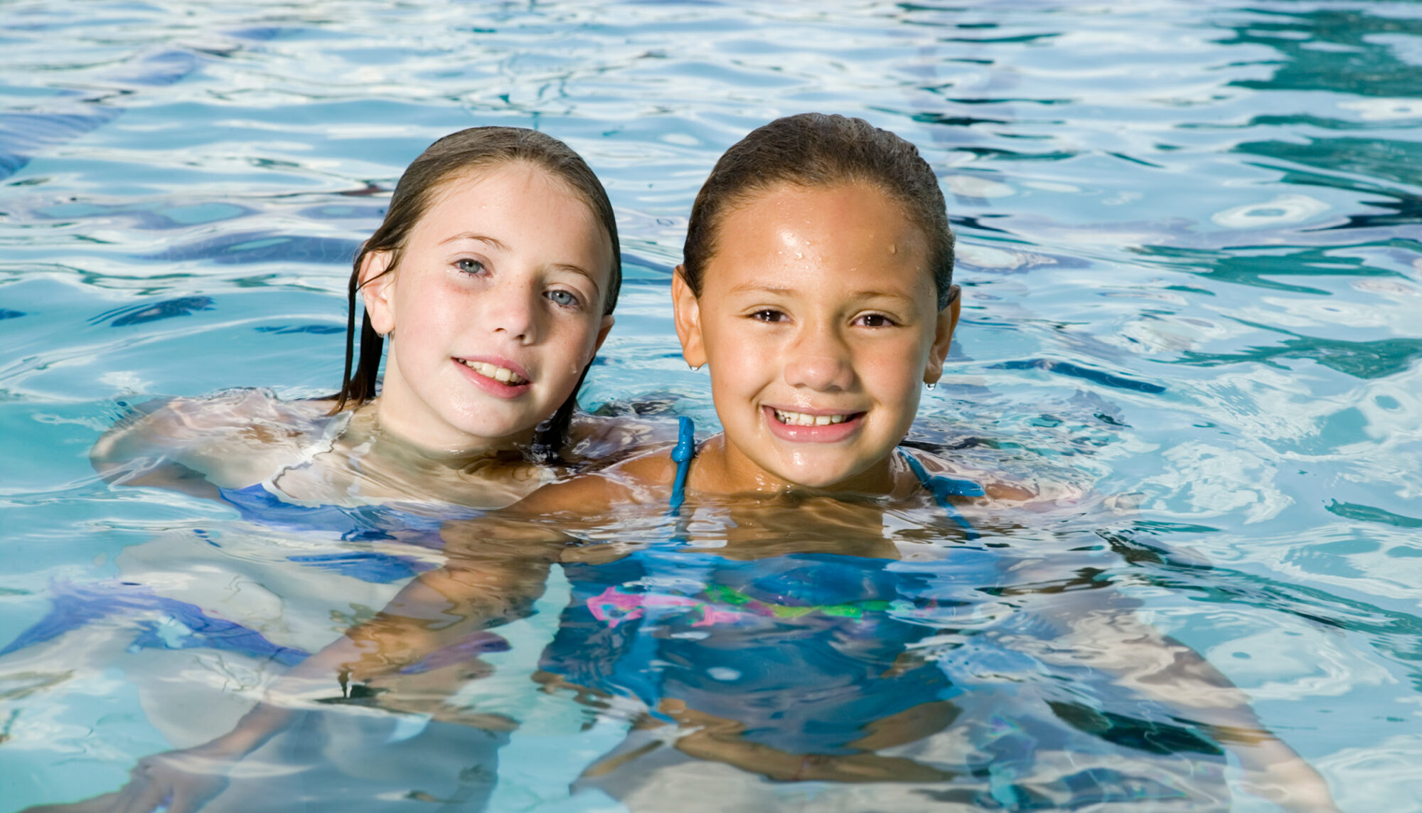 Kids swimming