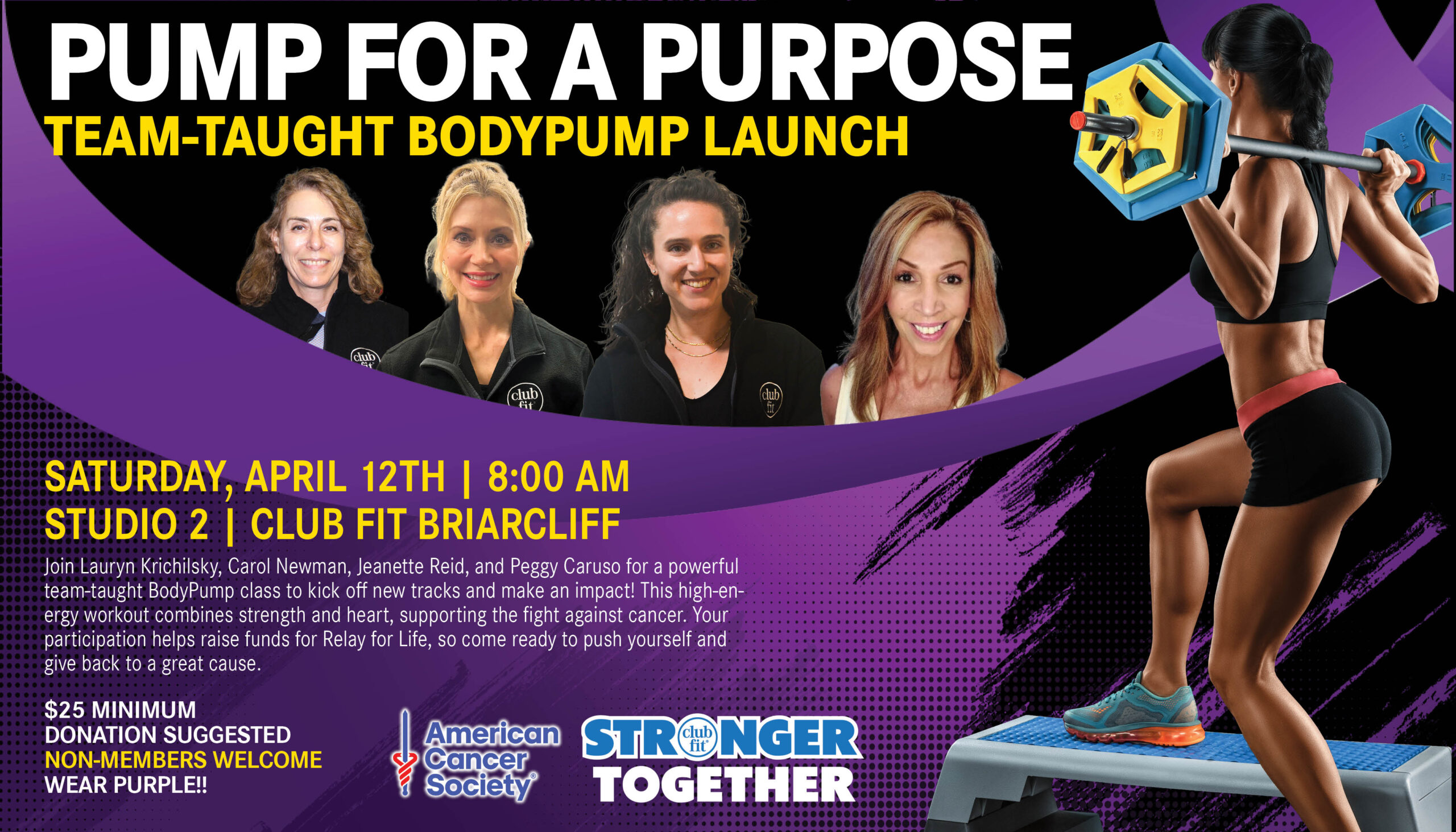 Pump for a Purpose: Team-Taught Body Pump Launch