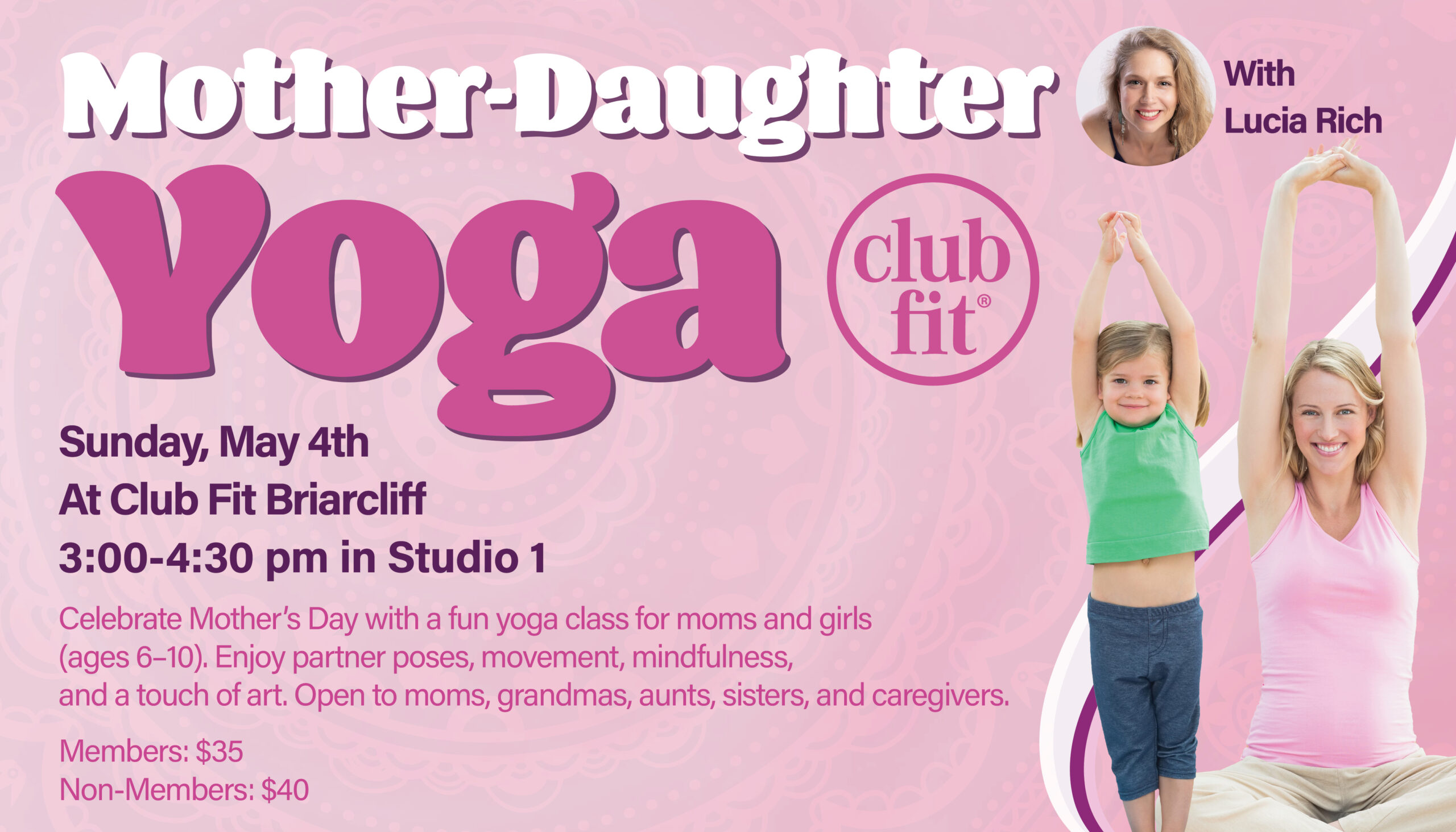 Mother-Daughter Yoga with Lucia Rich