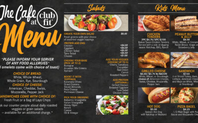 New Cafe Menu