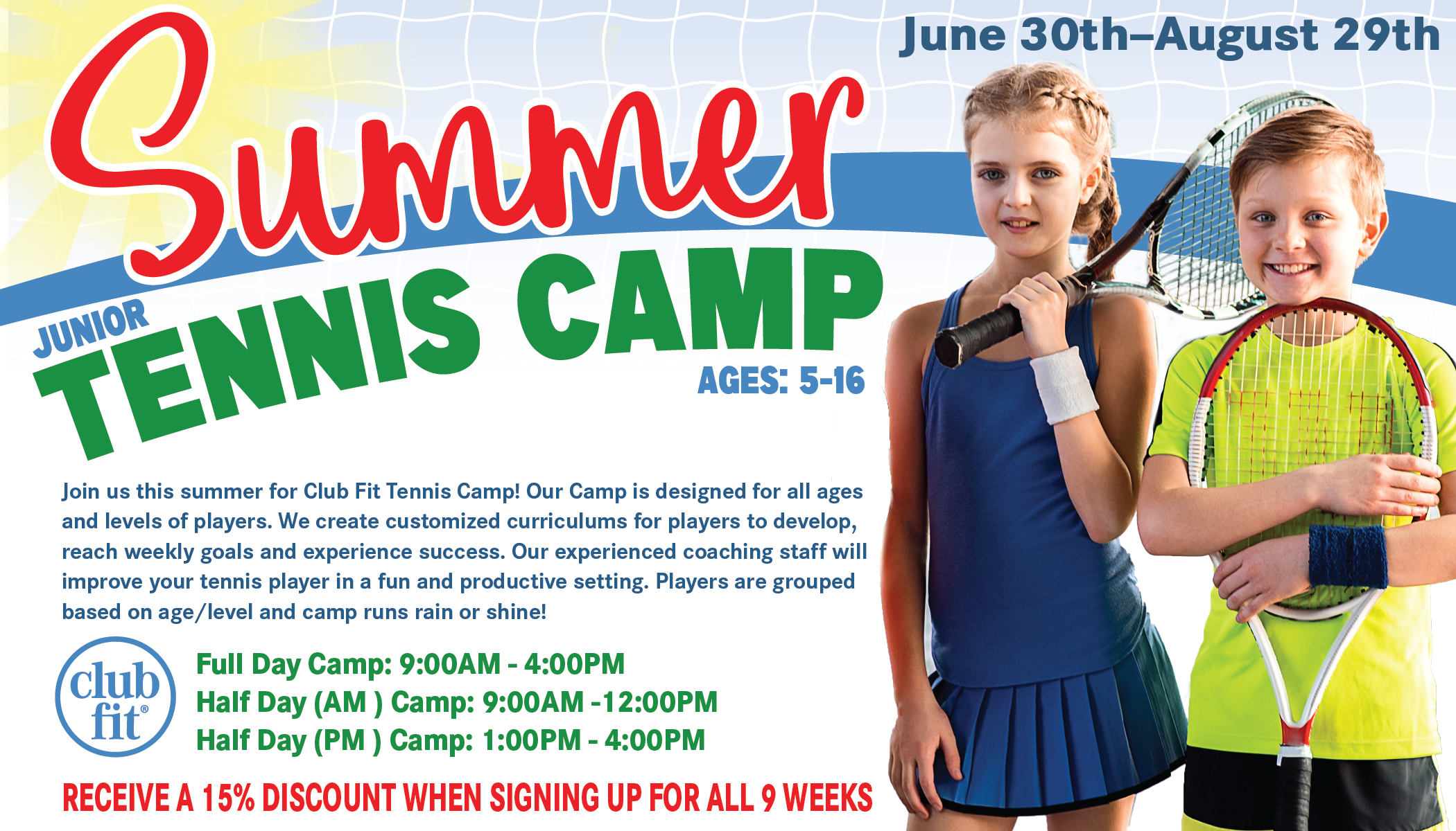 Junior Tennis Summer Camp