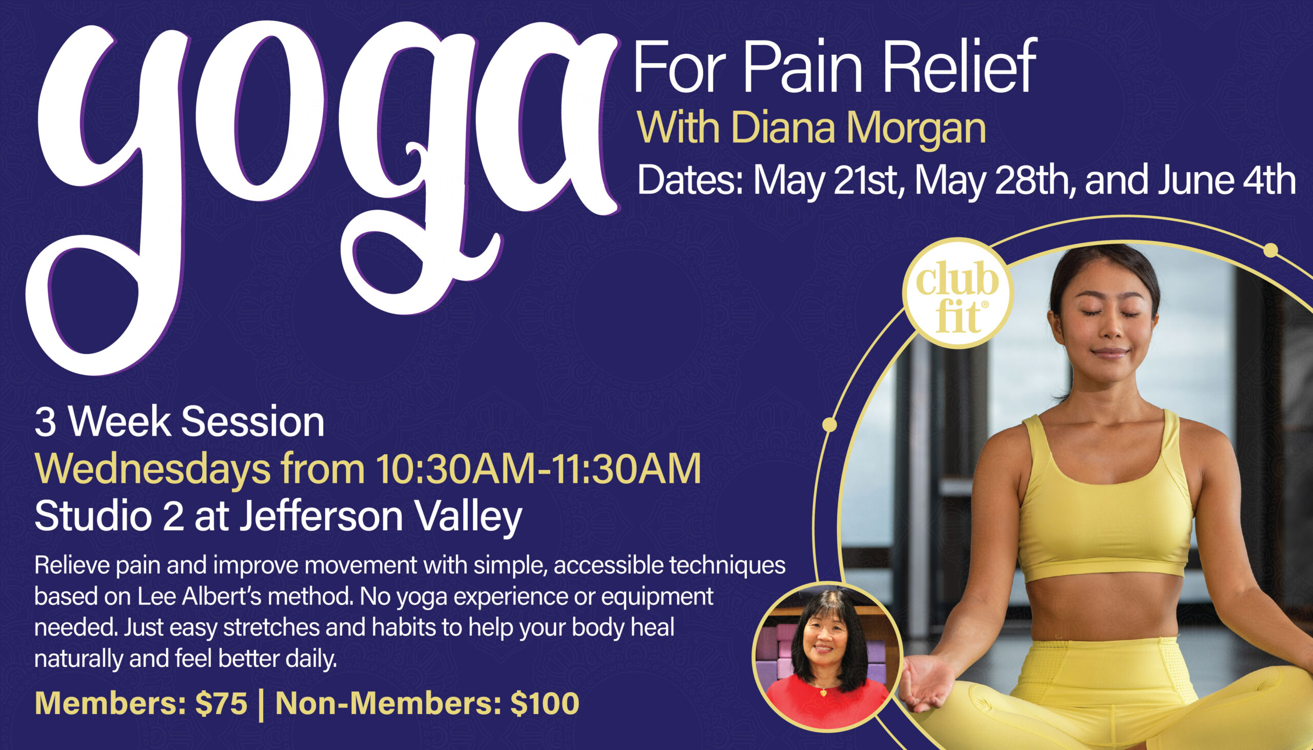 Yoga for Pain Relief with Diana Morgan