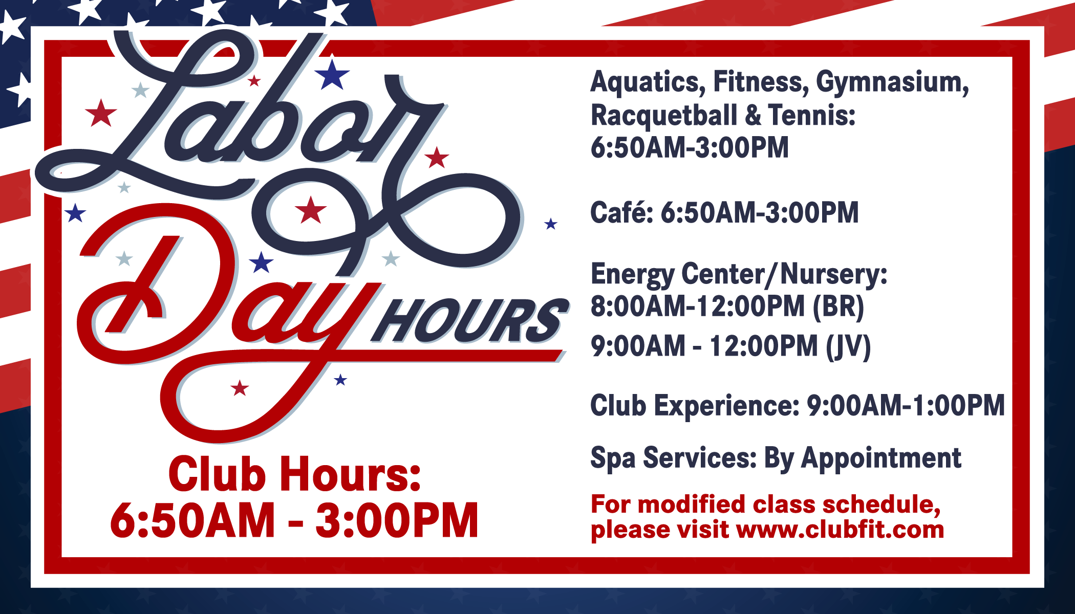 Labor Day Hours 2025