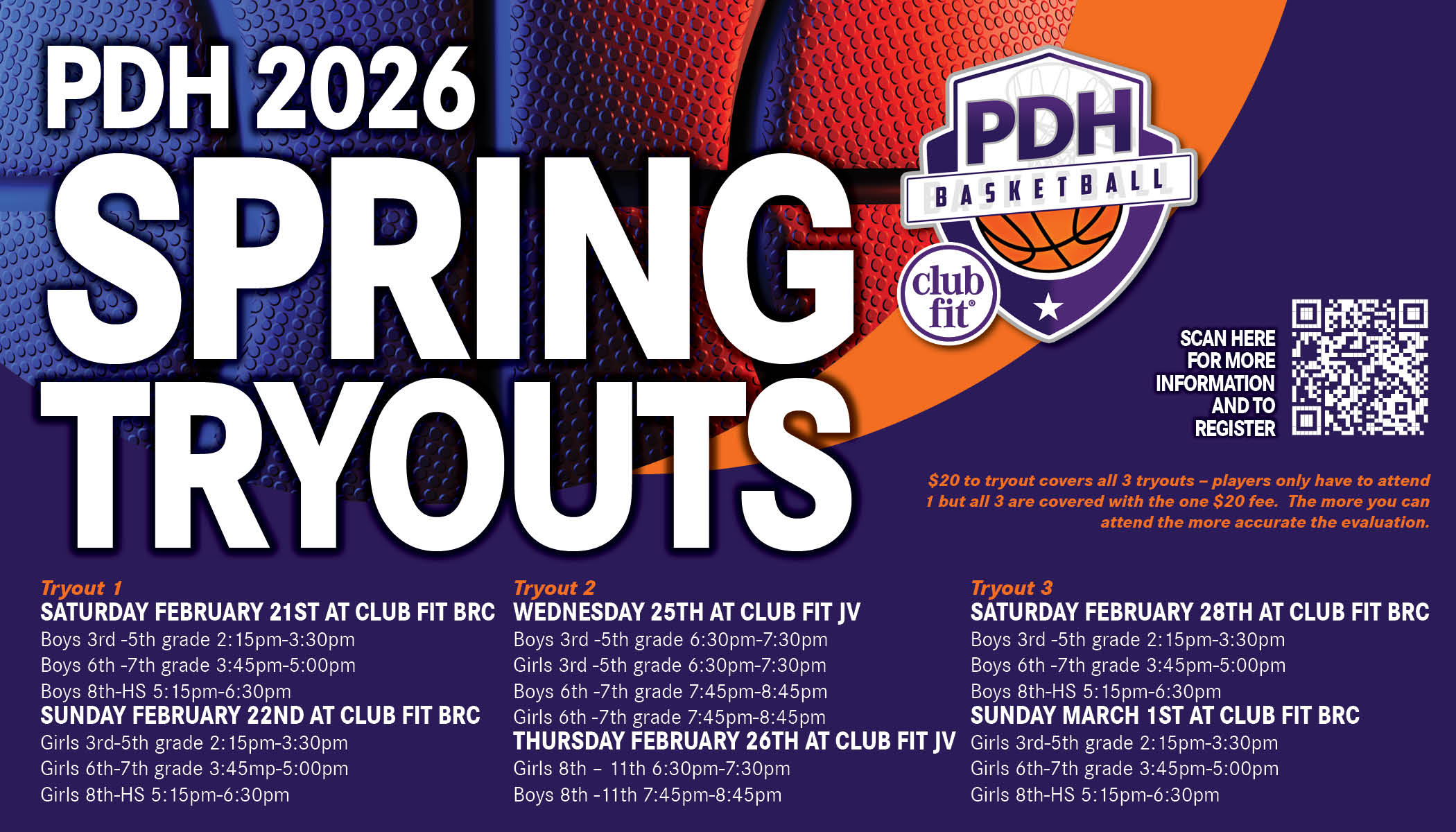 PDH 2026 Spring Tryouts