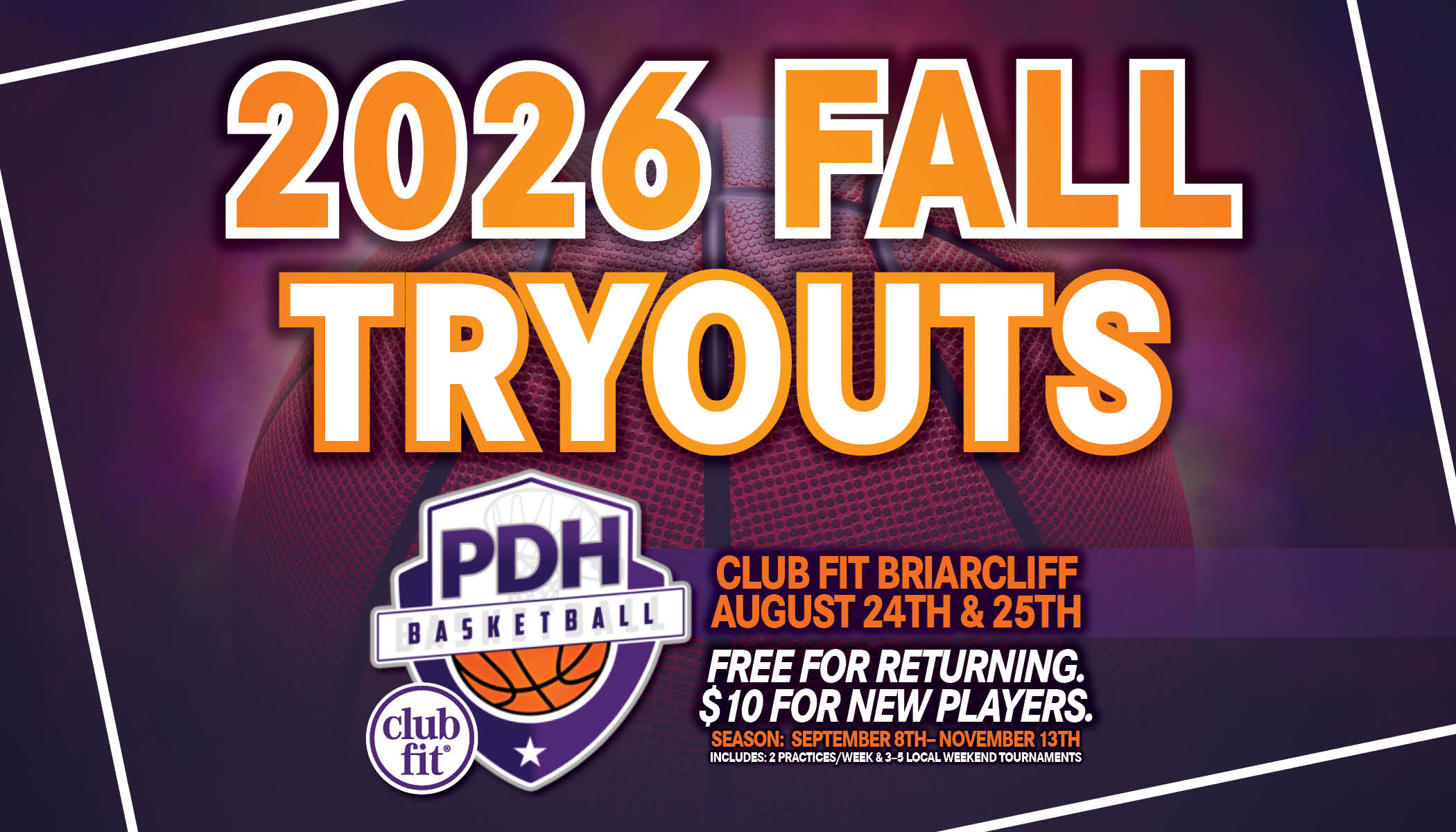 PDHoops Fall 2026 Team Tryouts