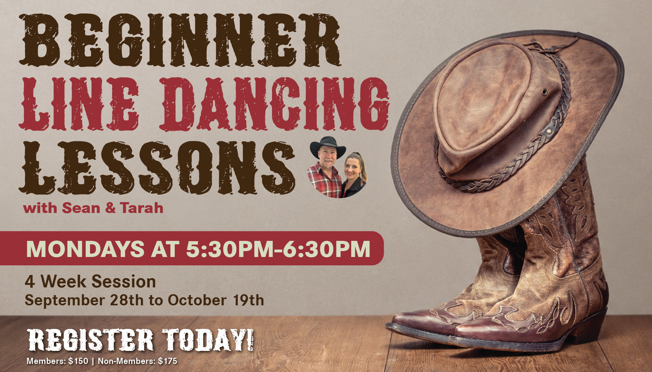 Line Dancing Lessons with Sean & Tarah