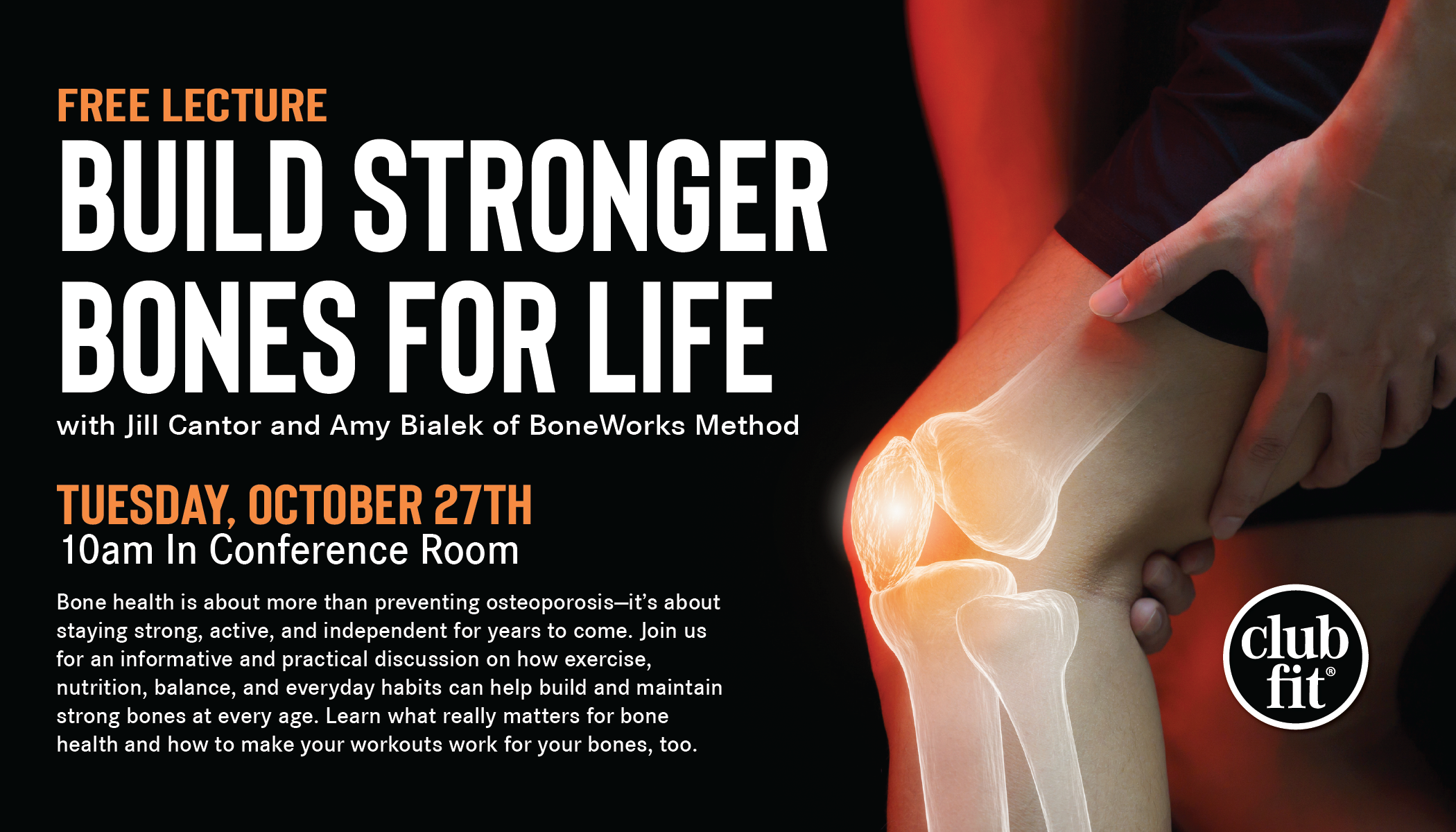 FREE LECTURE: Build Stronger Bones for Life
