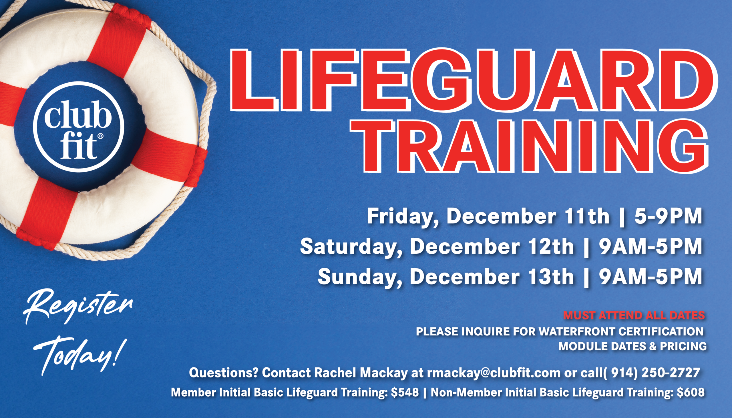 Initial Basic Lifeguard Training
