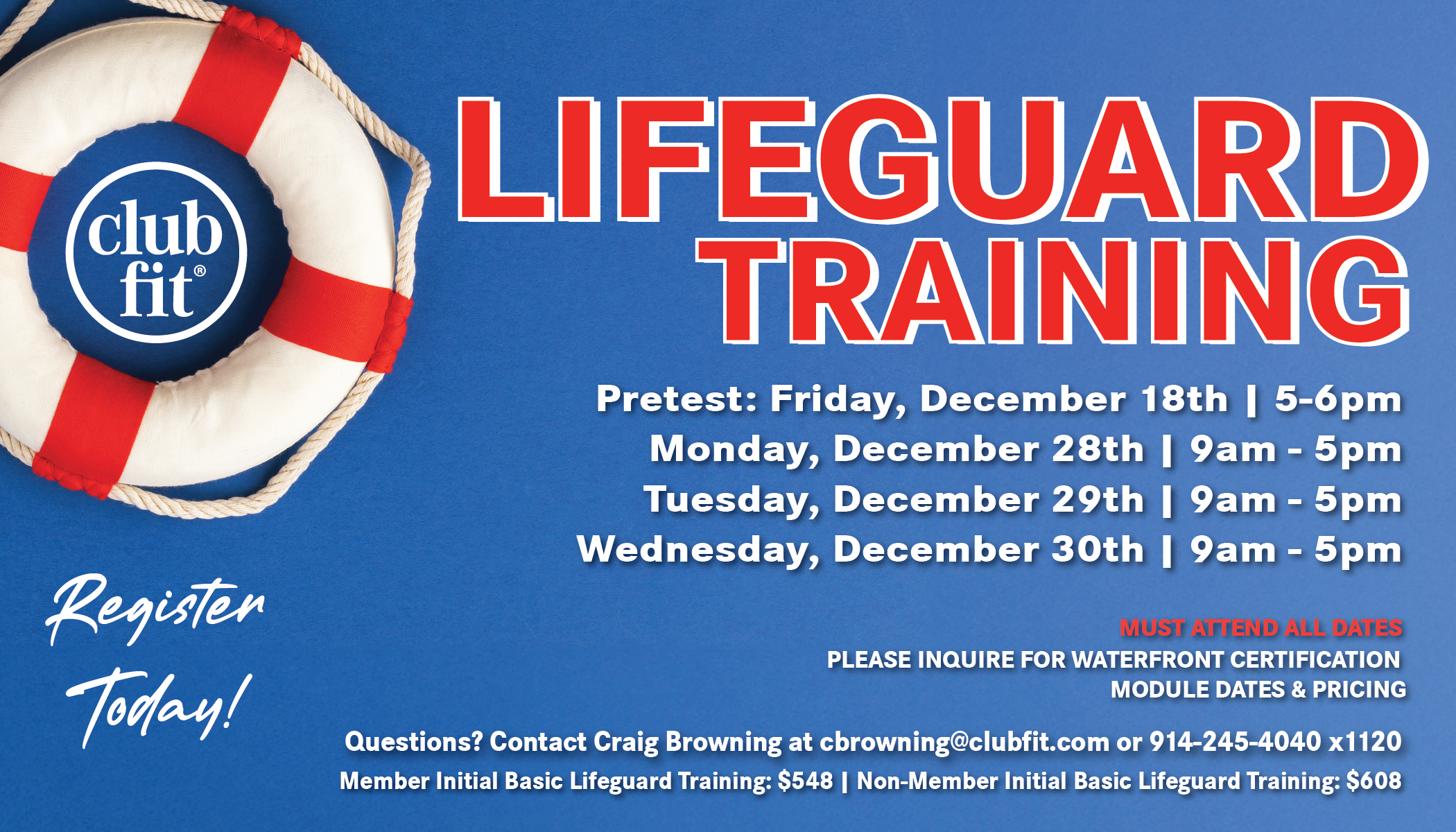 Initial Basic Lifeguard Training